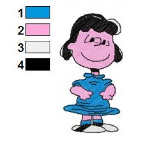 Snoopy Lucy 13 Embroidery Design